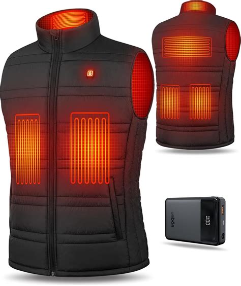 UNBON Gilet Chauffant Pour Homme Avec Bloc De Batterie Gilet Chauffant