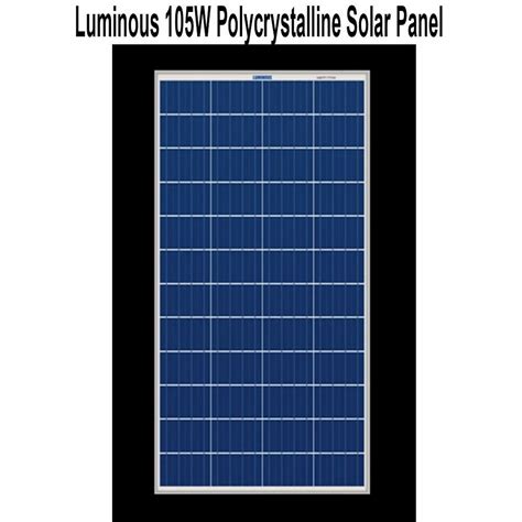 Luminous W Polycrystalline Solar Panel At Rs Piece Luminous