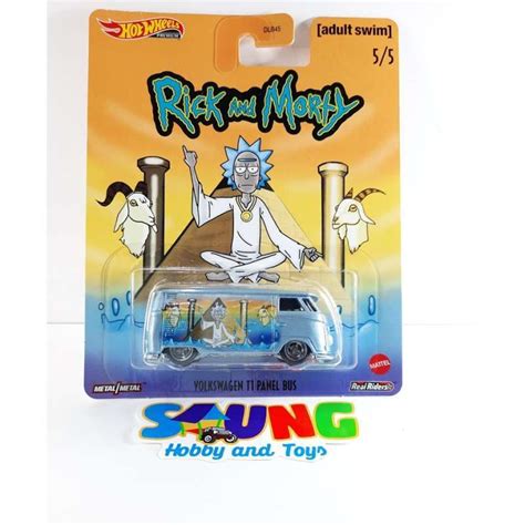 Promo Hotwheels Volkswagen Vw T Panel Bus Premium Rick Morty Hot Wheels Rickmorty Premium