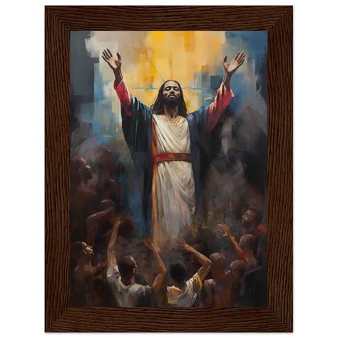 Jesus Christ Wooden Framed Wall Art, Christian Wall Decor, Christian ...