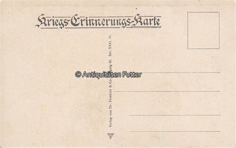 Deutsches Reich O J Ansichtskarte Postkarte Kriegs Erinnerungs