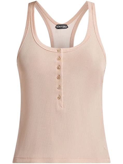 TOM FORD Ribbed Tank Top Pink FARFETCH