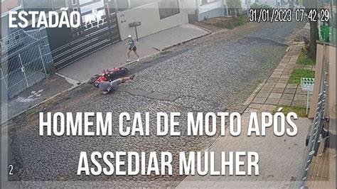 Homem Cai De Moto Após Assediar Mulher Em Rua De Ponta Grossa Estadão