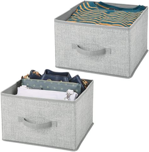 MDesign Panier De Rangement En Tissu Lot De 2 Bac De Stockage