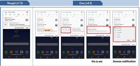 Difference Between Samsung Android 80 Oreo Device And 70 Nougat