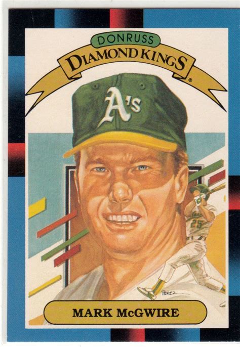 Donruss Mark Mcgwire Baseball Card Athletics Diamond Kings On