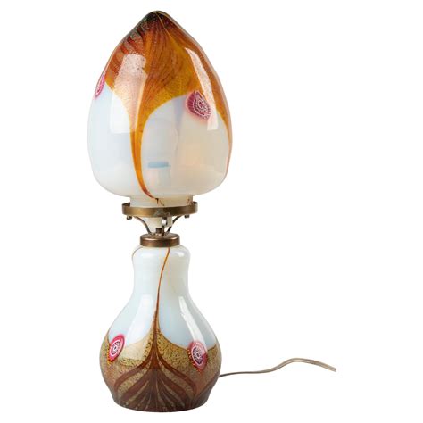 Mid Century Murano Glass Table Lamp At 1stdibs