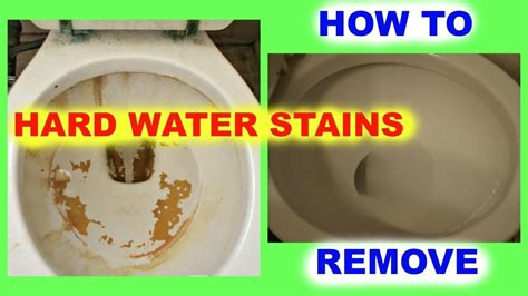 CHEAP LIVING How To Remove Hard Water Stains From Toilet Bowls YouTube