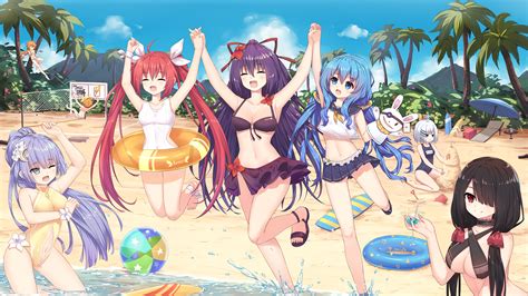 Wallpaper Anime Girls Date A Live Itsuka Kotori Izayoi Miku