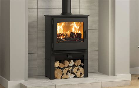 5kw Desire 5 Widescreen Multi Fuel Stove With Log Store Buy Modern