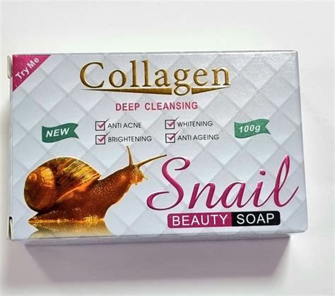 Pei Mei Мыло для лица Collagen Snail Отбеливающее с Коллагеном и ...