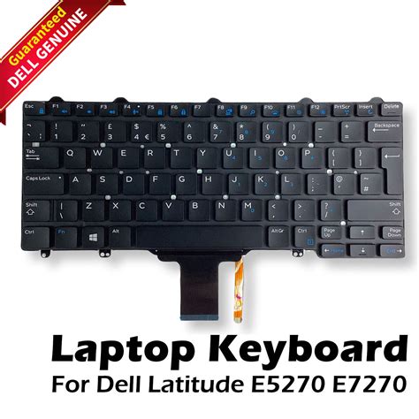 New Genuine Dell Latitude E E Uk English Backlit Keyboard K X