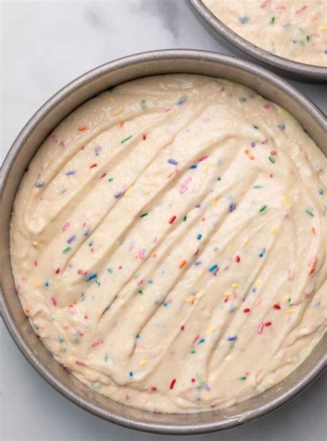 Funfetti Cake With Cream Cheese Frosting Baker By Nature Sour Cream