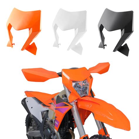 Ktm Exc Headlight Plastic Mask Color Orange