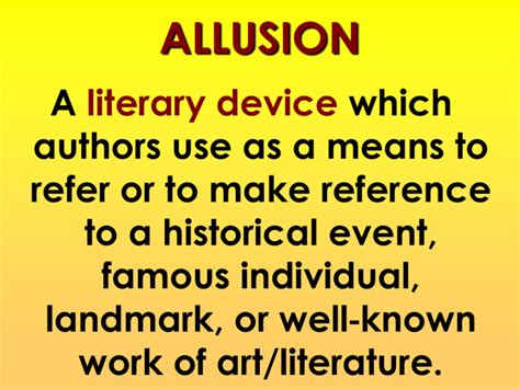 allusion definition examples  purpose