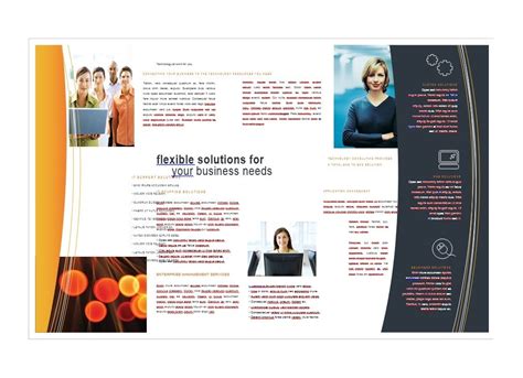 2 Fold Brochure Template Free Download Word Database