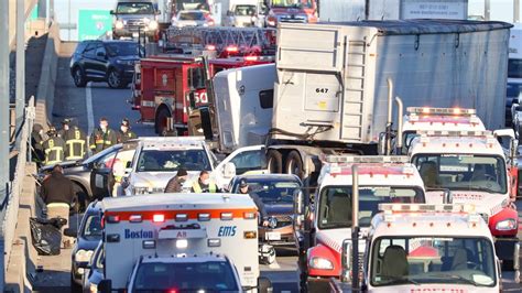 Tractor Trailer Crash On Zakim Bridge Causes Delays Nbc Boston