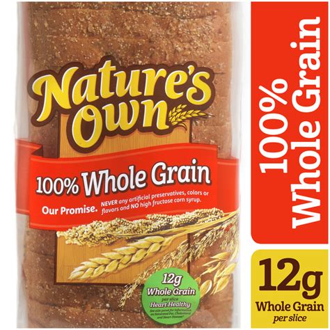 Publix Greenwise Market Natures Own 100 Whole Grain Whole Grain