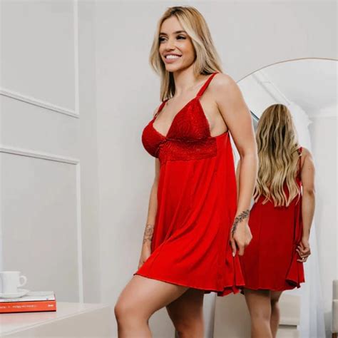 Camisola Sexy Renda Sem Bojo Feminina Renda Sensual Linha Noite Lingerie Shopee Brasil