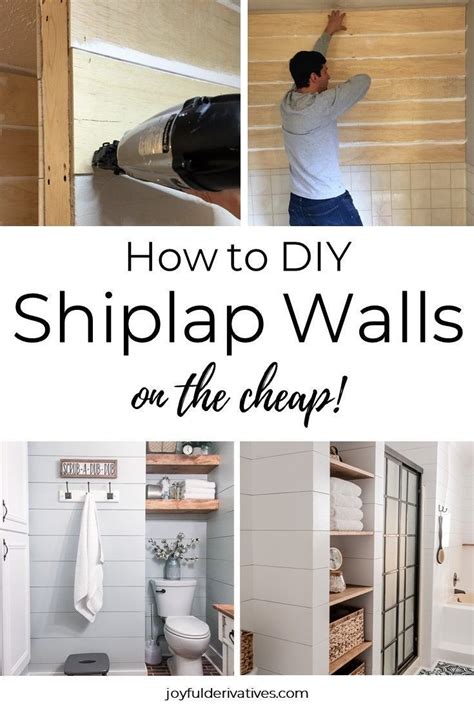 Simple Step By Step Instructions For How To Install Diy Shiplap In