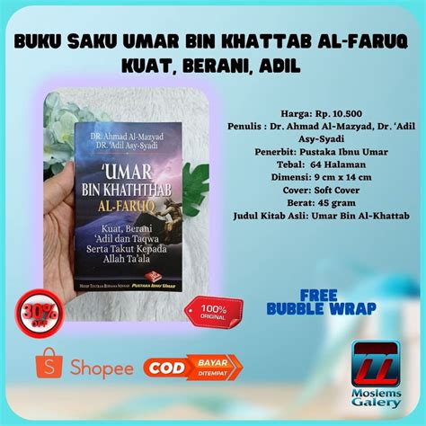 Jual Buku Saku Umar Bin Khattab Al Faruq Kuat Berani Adil Shopee