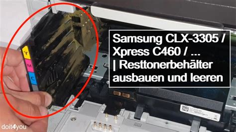 Samsung Clx Xpressc Resttonerbeh Lter Ausbauen Und