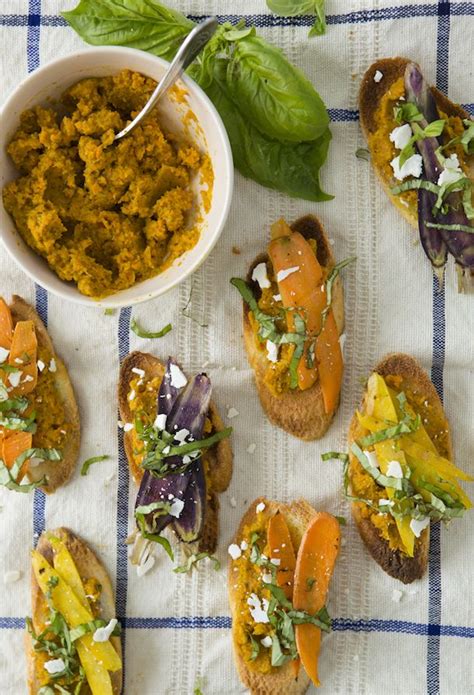 From Camille S Kitchen Bruschetta With Carrot Pesto Camille Styles