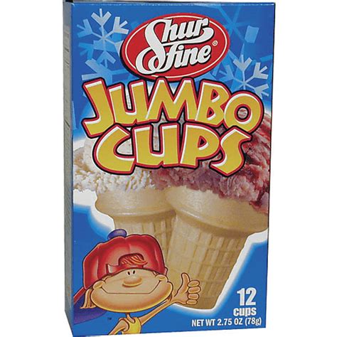 Jumbo Cups Ice Cream Cones Ice Cream Cones And Toppings Edwards Food