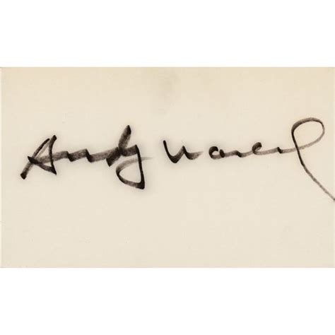 Andy Warhol Signature