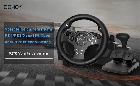 DOYO Volante De Carreras Con Pedales Y Palanca De Cambios Para Xbox 360