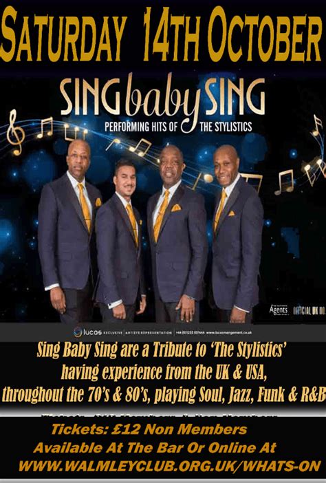 Sing Baby Sing At Walmley Club SMART CASUAL DRESS CODE OVER 18 S