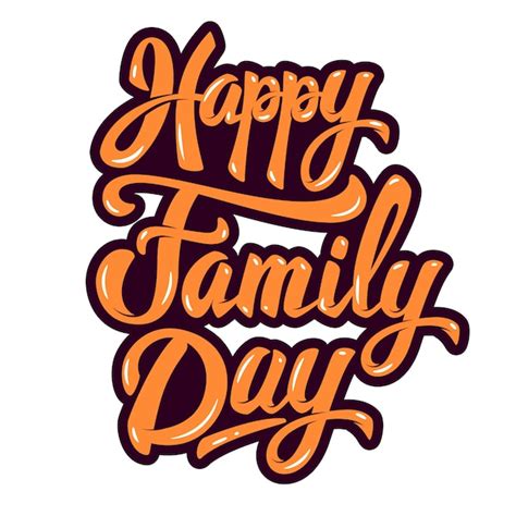 Premium Vector | Happy Family Day. element for poster, greeting card ...