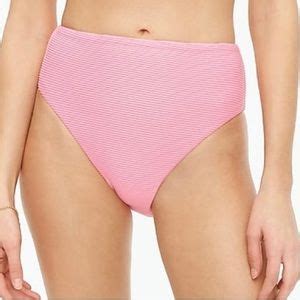 J Crew Swim J Crew Rib Bikini Bottom High Cut Leg Nwt Poshmark