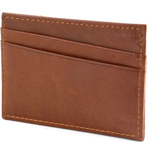 Alpine Swiss RFID Blocking Mens Leather Wallet Slim Front Pocket Flat