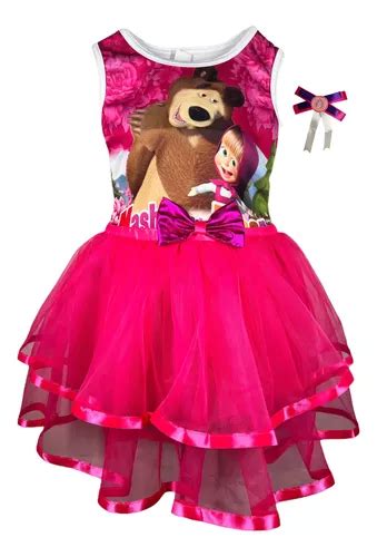 Vestido Niña Masha Y El Oso Tutu Fiesta Disfraz Envío gratis