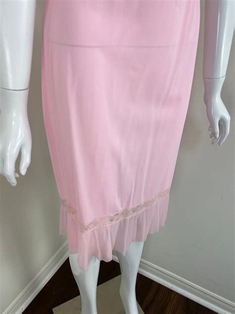 Pink KAYSER Half Slip Lingerie Vintage S S Scal Gem