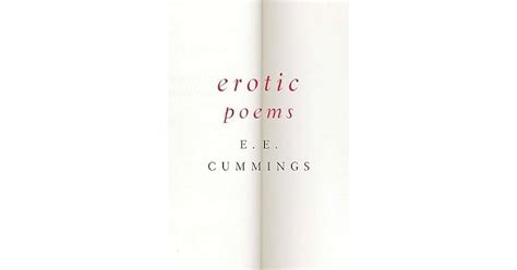 Erotic Poems By Ee Cummings