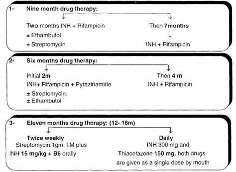 Treatment Of Tuberculosis Regimens And Differential Diagnosis