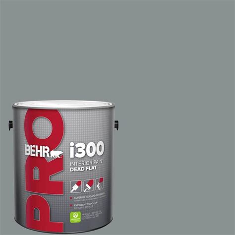 Behr Pro Gal Mq Gotham Gray Dead Flat Interior Paint Pr