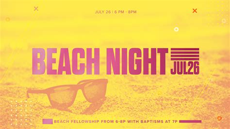 Church Night At The Beach With Baptisms Indian Rocks Baptist Church