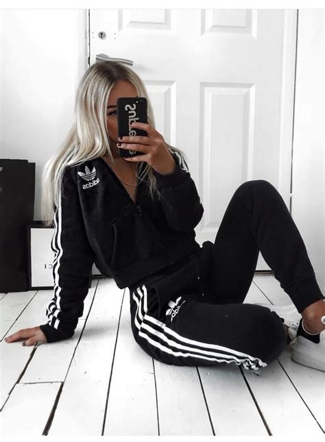 Cute Adidas Outfits For Women Black Adidas Sweatpants Black Adidas