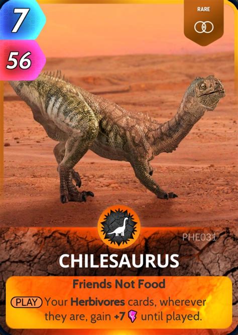 Chilesaurus Cards The Universe And Everything Wiki Fandom