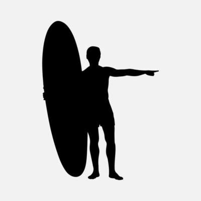 Surfer Silhouette Vector Art, Icons, and Graphics for Free Download