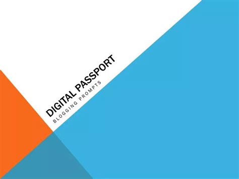 Ppt Digital Passport Powerpoint Presentation Free Download Id1907911