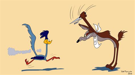 Coyote and Road Runner by PauloFigueiredo on DeviantArt