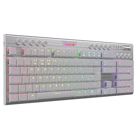 Mexx Teclado Gamer Redragon K W Horus Fs Blanco Rgb Switch Rojo