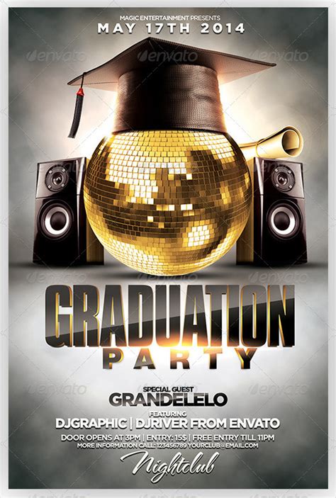 25 Graduation Party Flyer Templates Free And Premium Download