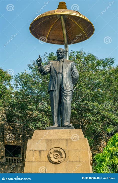dr babasaheb ambedkar statue cooperage mumbai editorial stock photo