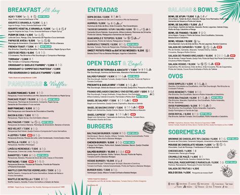 Carte et Menus 2024 Garden Balthazar Caffe Porto à Porto TheFork