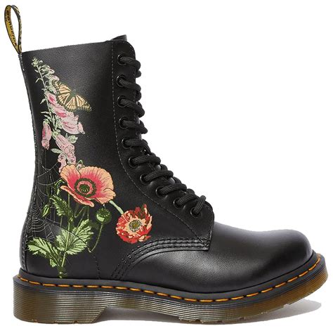 Dr Martens 1490 Wild Botanics Womens Floral Boots Black